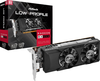 Видеокарта Asrock PCI-E RX550 LP 4G AMD Radeon RX 550 4Gb 128bit GDDR5 1100/6000 HDMIx1 DPx1 HDCP Ret low profile от магазина РЭССИ
