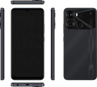 Смартфон Itel P40 128Gb 4Gb черный моноблок 3G 4G 2Sim 6.6" 720x1612 Android 12 Go 13Mpix 802.11 b/g/n NFC GPS GSM900/1800 GSM1900 microSD max128Gb от магазина РЭССИ