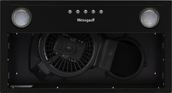 Вытяжка встраиваемая Weissgauff Alpha 45 PB BL черный управление: кнопочное (1 мотор) от магазина РЭССИ