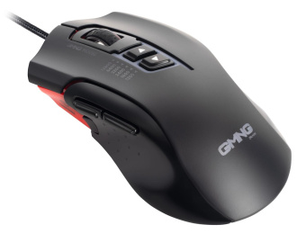 Мышь GMNG XM004 черный/красный оптическая 12800dpi USB для ноутбука 8but от магазина РЭССИ