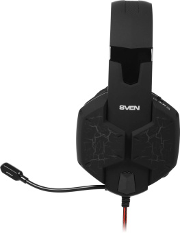 Наушники с микрофоном Sven AP-U988MV черный/красный 2.2м мониторные оголовье от магазина РЭССИ