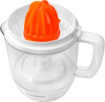 Соковыжималка цитрусовая Starwind SJ1241 30Вт рез.сок.:1200мл. белый/прозрачный от магазина РЭССИ