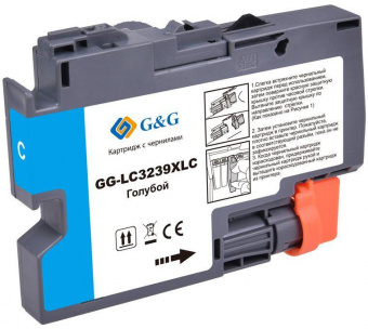 Картридж струйный G&G GG-LC3239XLC голубой (52мл) для Brother HL-J6000DW/J6100DW от магазина РЭССИ
