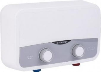 Водонагреватель Ariston Aures SF 5.5 COM 5.5кВт электрический настенный/серебристый от магазина РЭССИ