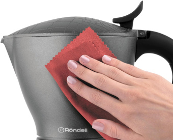 Гейзерная кофеварка 9 чашек Escurion Grey Induction Rondell RDA-1274 от магазина РЭССИ