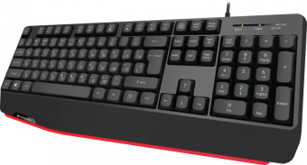 Клавиатура Defender Atom HB-546 черный USB Multimedia for gamer (подставка для запястий) (45546) от магазина РЭССИ