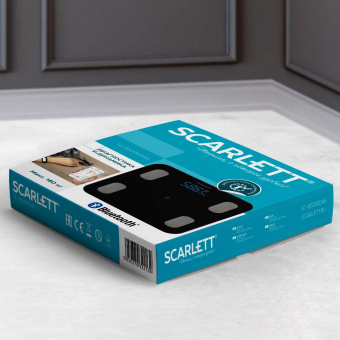 Весы напольные электронные Scarlett SC-BS33ED46 макс.150кг черный от магазина РЭССИ