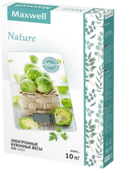 Весы кухонные электронные Maxwell Nature MW-1452 макс.вес:5кг рисунок от магазина РЭССИ