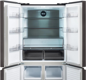 Холодильник Hyundai CM45043F 3-хкамерн. черная сталь от магазина РЭССИ