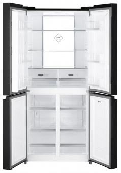Холодильник Weissgauff WCD 450 XB NoFrost Inverter 2-хкамерн. черный (двухкамерный) от магазина РЭССИ