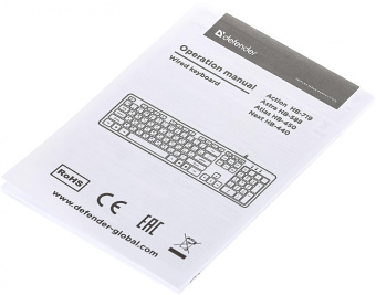 Клавиатура Defender Astra HB-588 черный USB (45588) от магазина РЭССИ