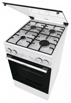 Плита Комбинированная Gorenje GK5A21WH белый/черный (стеклянная крышка) реш.сталь от магазина РЭССИ