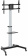 Картинка Подставка для телевизора Ultramounts UM307B черный/белый 37"-86" макс.50кг напольный мобильный от магазина РЭССИ Подставка для телевизора Ultramounts UM307B черный/белый 37"-86" макс.50кг напольный мобильный от магазина РЭССИ