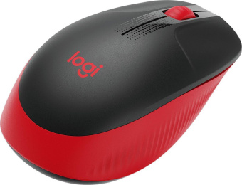 Мышь Logitech M190 красный/черный оптическая (1000dpi) беспроводная USB (2but) от магазина РЭССИ