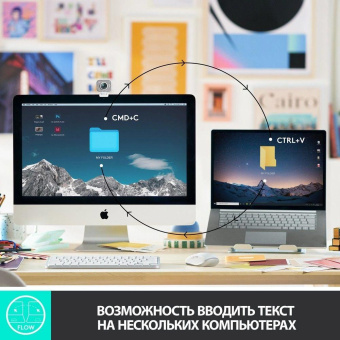 Клавиатура Logitech MX Keys Mini серебристый/белый USB беспроводная BT/Radio LED (920-010499) от магазина РЭССИ
