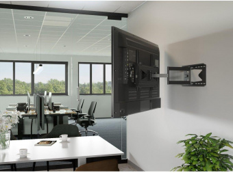 Кронштейн для телевизора Hama Fullmotion Professional черный 37"-80" макс.40кг настенный поворот и наклон от магазина РЭССИ