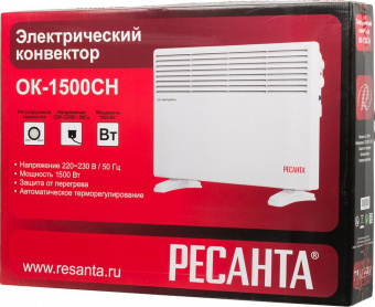 Конвектор Ресанта ОК-1500СН 1500Вт белый от магазина РЭССИ