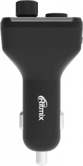 Автомобильный FM-модулятор Ritmix FMT-B100 черный MicroSD BT USB (80000554) от магазина РЭССИ