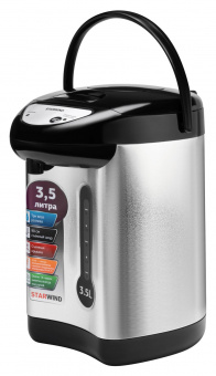 Термопот Starwind STP2830 3.5л. 750Вт серебристый/черный от магазина РЭССИ