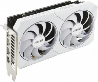 Видеокарта Asus PCI-E 4.0 DUAL-RTX3060-O8G-WHITE NVIDIA GeForce RTX 3060 8192Mb 128 GDDR6 1837/15000 HDMIx1 DPx3 HDCP Ret от магазина РЭССИ