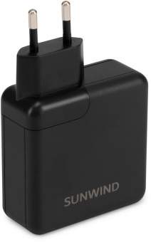 Сетевое зар./устр. SunWind SWWB6 65W 3.25A (PD+QC) USB/USB Type-C универсальное черный (SWWB6H1105BK) от магазина РЭССИ
