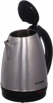 Чайник электрический Hyundai HYK-S1030 1.7л. 2200Вт серебристый матовый/черный (корпус: металл) от магазина РЭССИ