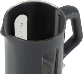 Чайник электрический Hyundai HYK-G4508 1.5л. 1700Вт серый/прозрачный корпус: стекло от магазина РЭССИ