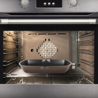 Сковорода-гриль Rondell Praline RDA-1567 квадратная покрытие: Xylan Plus ручка съемная (без крышки) коричневый от магазина РЭССИ