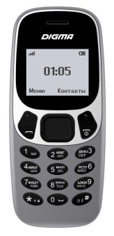 Мобильный телефон Digma Linx A105N 2G 32Mb серый моноблок 1Sim 1.44" 68x96 GSM900/1800 от магазина РЭССИ