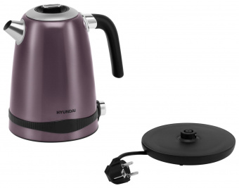 Чайник электрический Hyundai HYK-S4800 1.7л. 2200Вт фиолетовый/черный (корпус: металл) от магазина РЭССИ