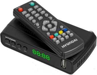Ресивер DVB-T2 Hyundai H-DVB520 + WiFi-адаптер черный от магазина РЭССИ