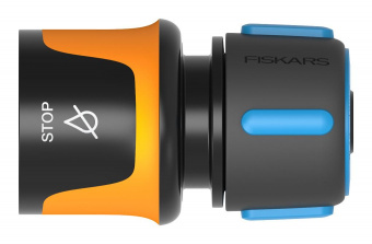 Коннектор Fiskars 1027079 Д.вх.1/2-5/8" черный/синий от магазина РЭССИ