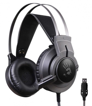 Наушники с микрофоном A4Tech Bloody G437 черный 1.8м мониторные оголовье (G437) от магазина РЭССИ