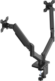 Кронштейн для мониторов ЖК Buro BU-M12 черный 17"-32" макс.10кг крепление к столешнице поворот и наклон от магазина РЭССИ