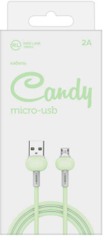 Кабель Redline Candy УТ000021985 USB (m)-micro USB (m) 1м зеленый от магазина РЭССИ