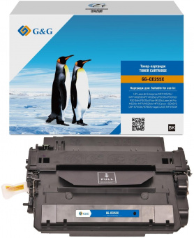 Картридж лазерный G&G GG-CE255X черный (12500стр.) для HP LJ Enterprise MFP M525c/P3015n/LJ Pro M521dn MFP от магазина РЭССИ