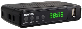 Ресивер DVB-T2 Hyundai H-DVB520 + WiFi-адаптер черный от магазина РЭССИ