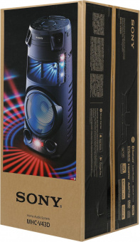 Минисистема Sony MHC-V43D черный CD CDRW DVD DVDRW FM USB BT от магазина РЭССИ