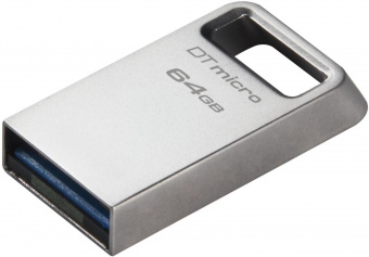 Флеш Диск Kingston 64Gb DataTraveler Micro DTMC3G2/64GB USB3.0 серебристый от магазина РЭССИ