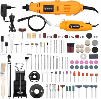 Гравер Deko DKRT200 200Вт насадок:237 кейс от магазина РЭССИ