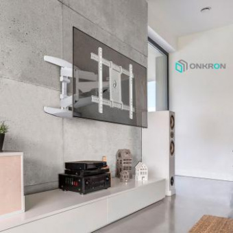 Кронштейн для телевизора Onkron M6L белый 40"-75" макс.45кг настенный поворот и наклон от магазина РЭССИ