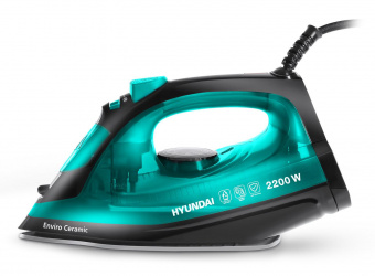 Утюг Hyundai H-SI01552 2200Вт черный/зеленый от магазина РЭССИ