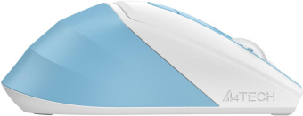 Мышь A4Tech Fstyler FG45CS Air голубой/белый оптическая (2000dpi) silent беспроводная USB для ноутбука (7but) от магазина РЭССИ