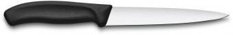 Нож кухонный Victorinox Swiss Classic (6.8713.16B) стальной филейный лезв.160мм прямая заточка черный блистер от магазина РЭССИ