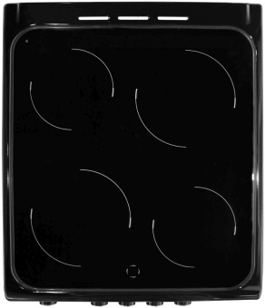 Плита Электрическая De Luxe 506004.14эс-001 черный стеклокерамика (без крышки) от магазина РЭССИ