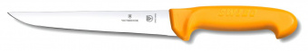 Нож кухонный Victorinox Swibo (5.8411.25) стальной разделочный для мяса лезв.250мм прямая заточка оранжевый от магазина РЭССИ