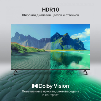 Телевизор QLED Digma 50" DM-LED50UQB31 Google TV Frameless Metal черный/черный 4K Ultra HD 60Hz MEMC DVB-T DVB-T2 DVB-C DVB-S DVB-S2 USB WiFi Smart TV от магазина РЭССИ