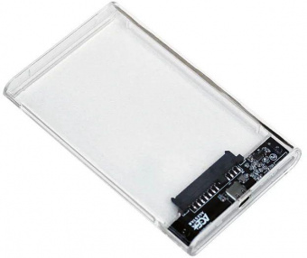 Внешний корпус для HDD/SSD AgeStar 3UB2P4C SATA III USB3.0 пластик прозрачный 2.5" от магазина РЭССИ