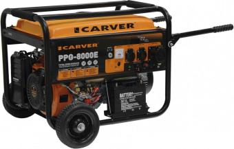 Генератор Carver PPG- 8000Е 6.5кВт от магазина РЭССИ