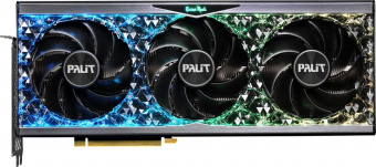 Видеокарта Palit PCI-E 4.0 RTX4070Ti GAMEROCK PREMIUM NVIDIA GeForce RTX 4070TI 12288Mb 192 GDDR6X 2310/21000 HDMIx1 DPx3 HDCP Ret от магазина РЭССИ